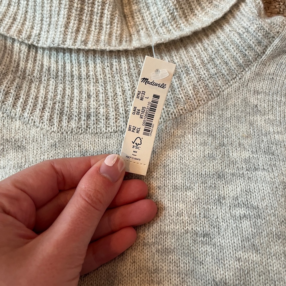 Madewell Hallowell Sweater Tank NWT - Picture 10 of 13